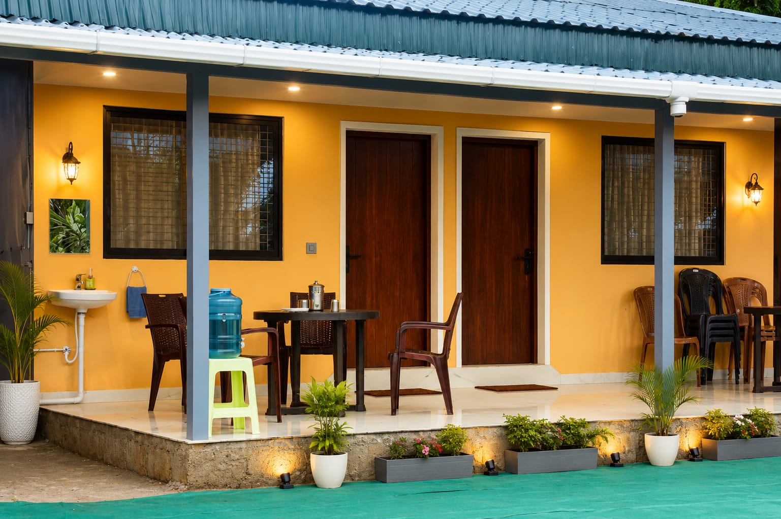 Mungaru Woods exterior sit-out area